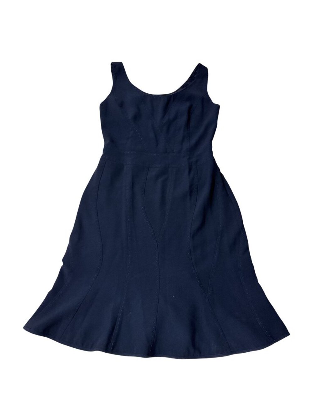 Vintage Moschino Black Fit & Flare Sleeveless Mini Dress Italy‎ Women